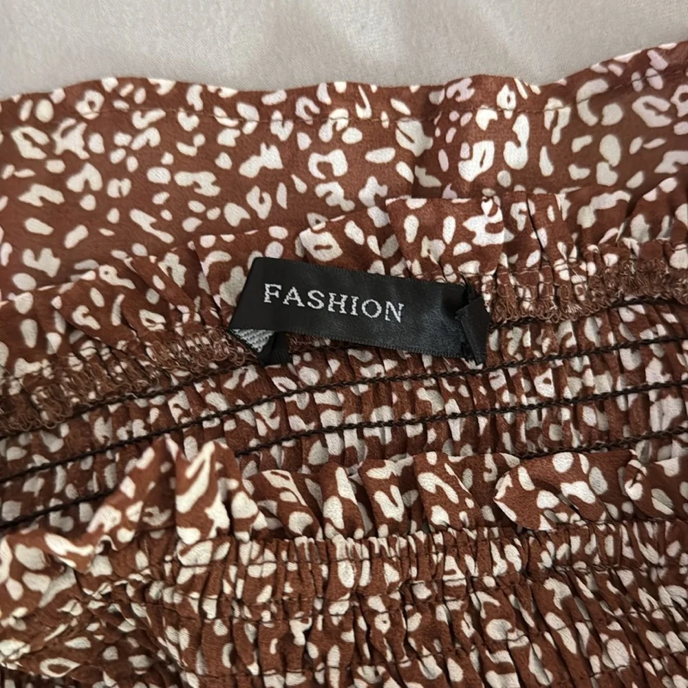 Dresses Strapless Tiered Ruffled Maxi Dress Size S - Picture 5 of 7